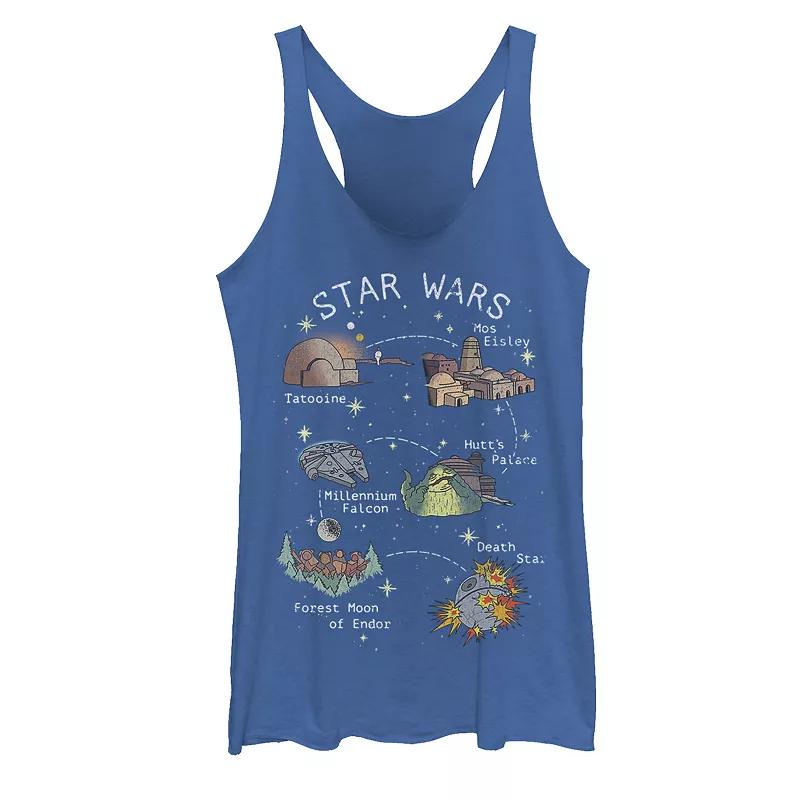 Juniors' Star Wars Vibrant Pop Art Map Tank Top, Girl's,  Product Image