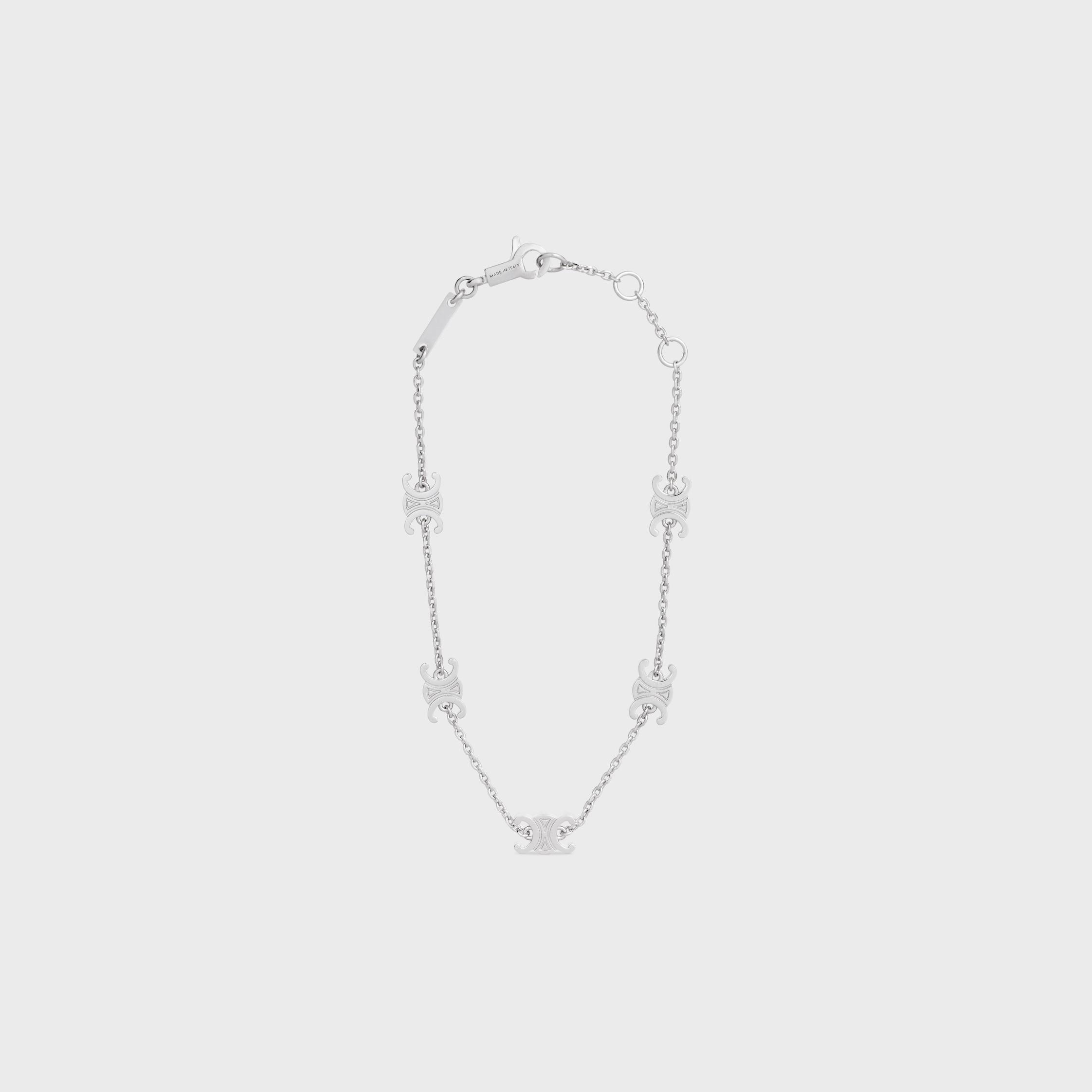 Triomphe Mini Triomphe Bracelet in Brass with Rhodium Finish Product Image