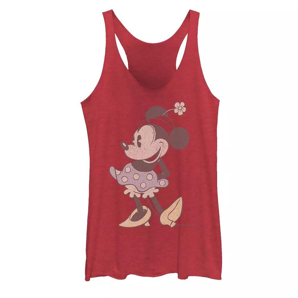 Disney's Mickey And Friends Minnie Mouse Portrait Fade Vintage Racerback Tank Top, Girl's,  Product Image