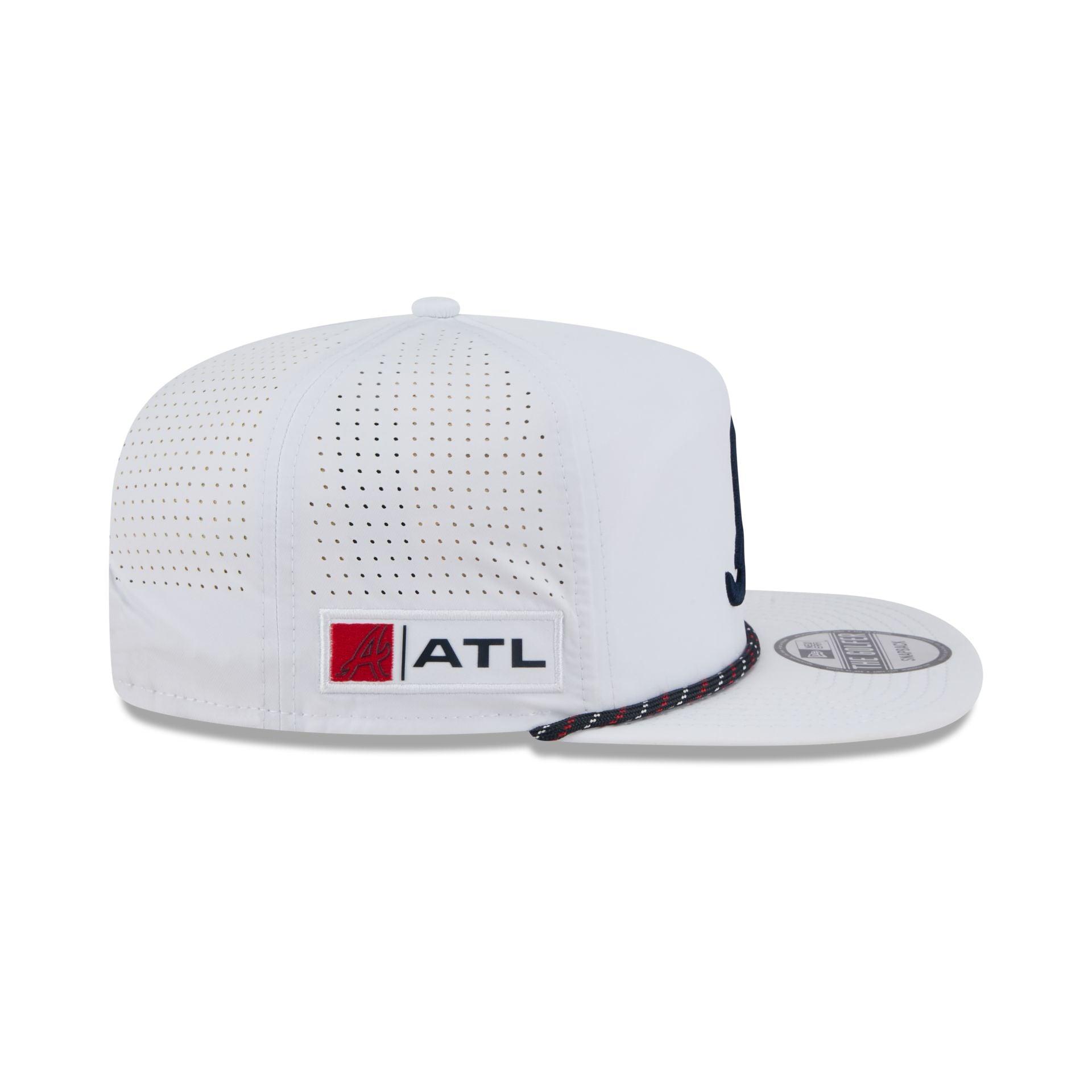 Atlanta Braves Optic White Performance Rope Golfer Hat Male Product Image