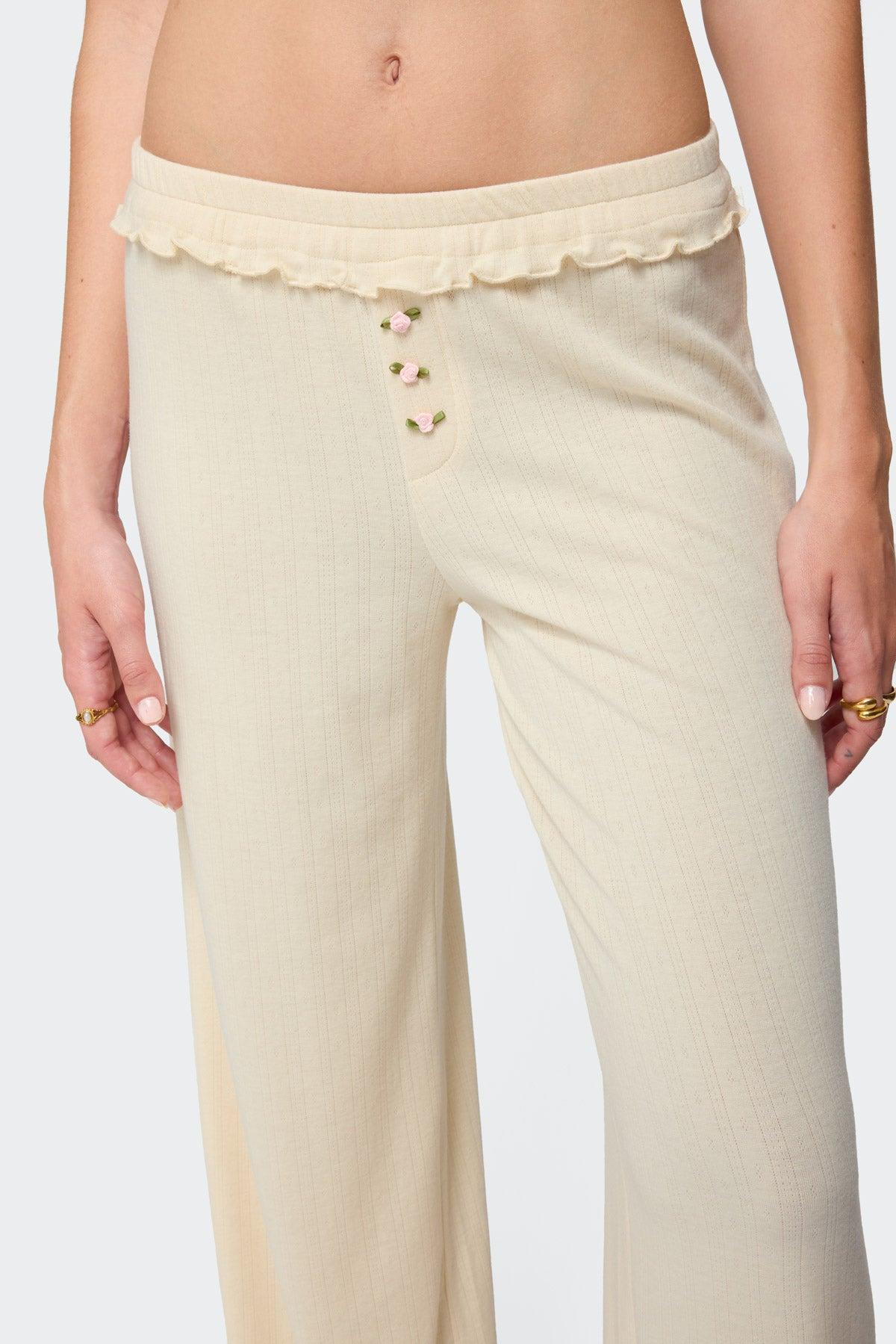 Posy Ruffle Pointelle Pants Product Image