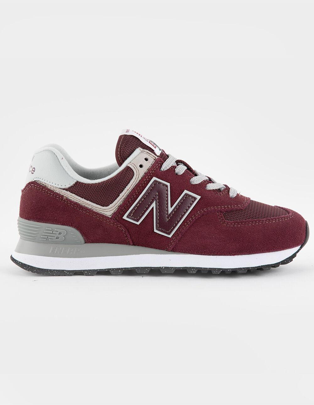 NEW BALANCE 574 Womens Shoes - BURGUNDY Product Image