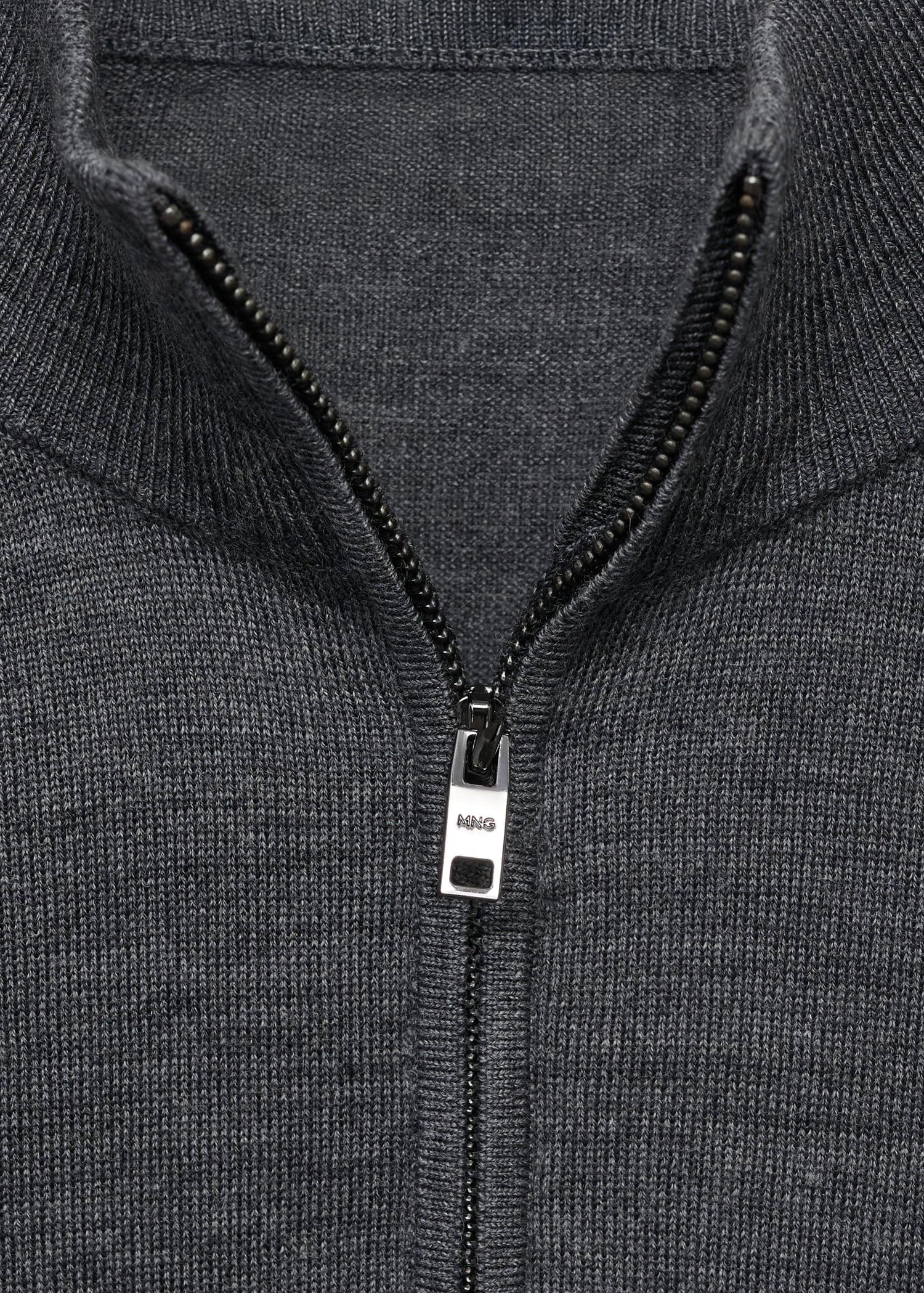 100% wool sweater with perkins neck - Men | MANGO USA Product Image