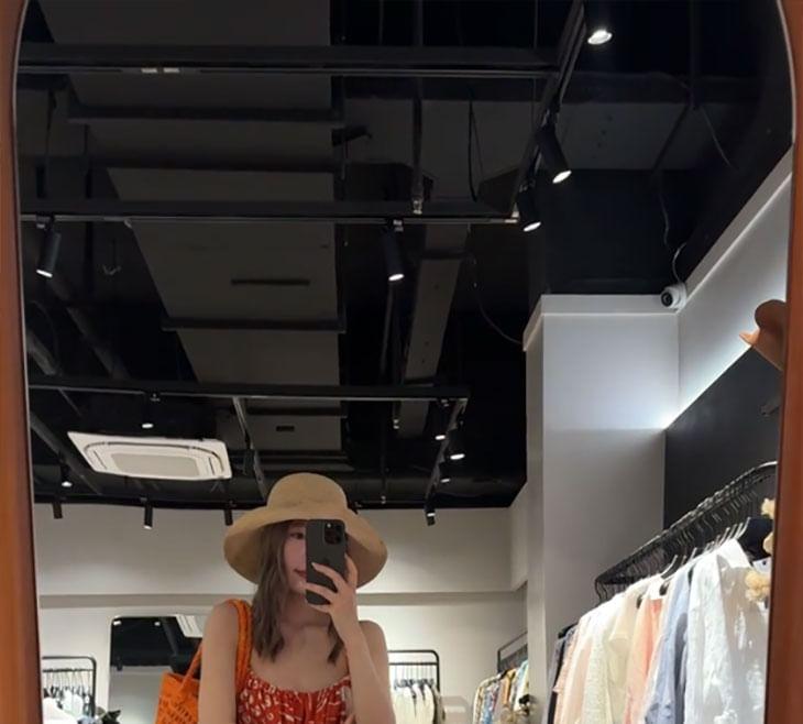 Spaghetti Strap Floral Print Maxi A-Line Dress Product Image