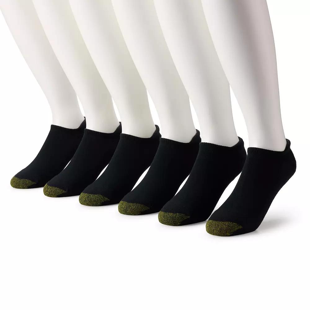 Men's GOLDTOE® 6-Pack Athletic Heel Tab No-Show Socks,  Product Image