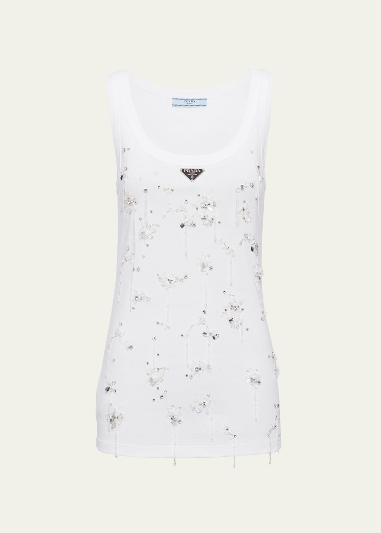 Crystal Ribbed Tank Top Product Image