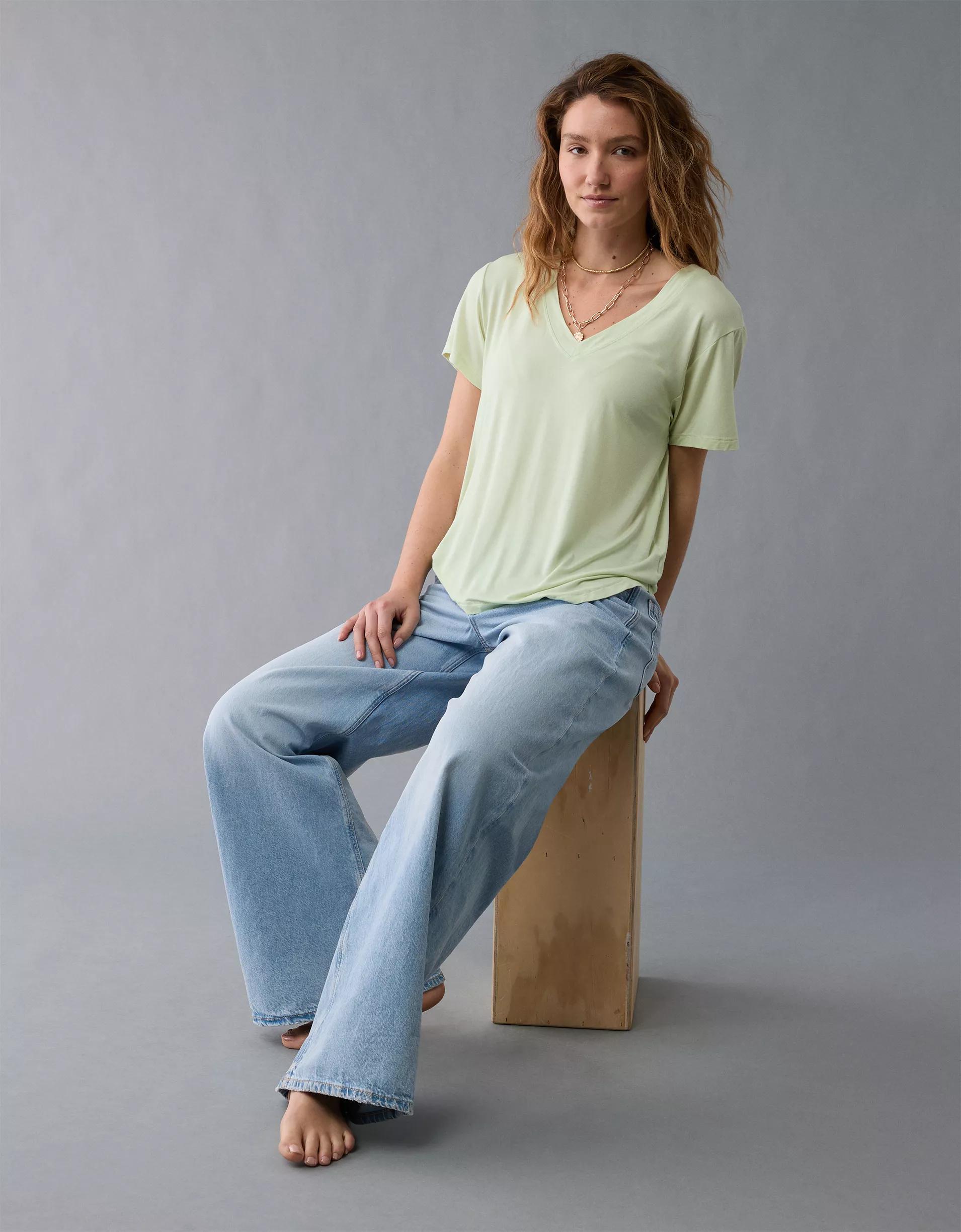 AE Soft & Sexy V-Neck T-Shirt Product Image