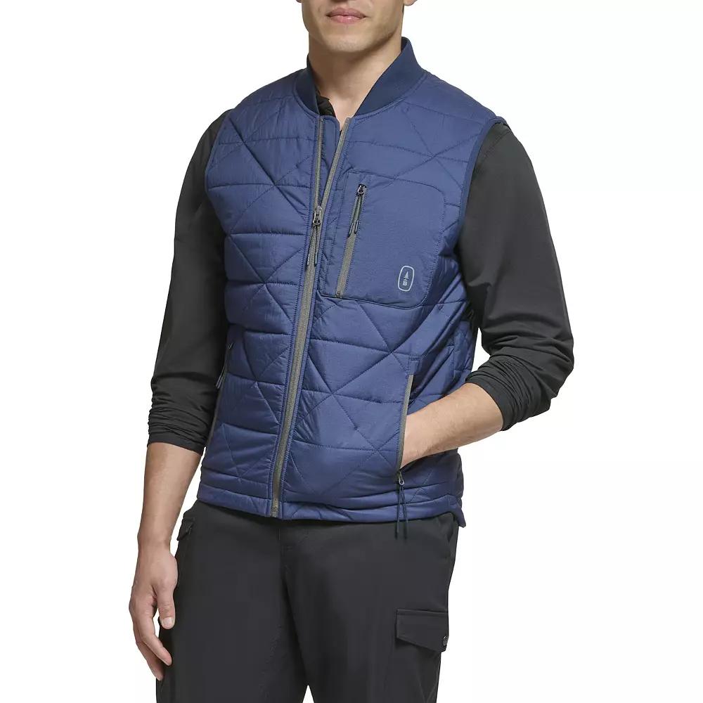 Men's G.H. Bass & Co. Diamond Quilted Vest, Size: Medium, Black Product Image