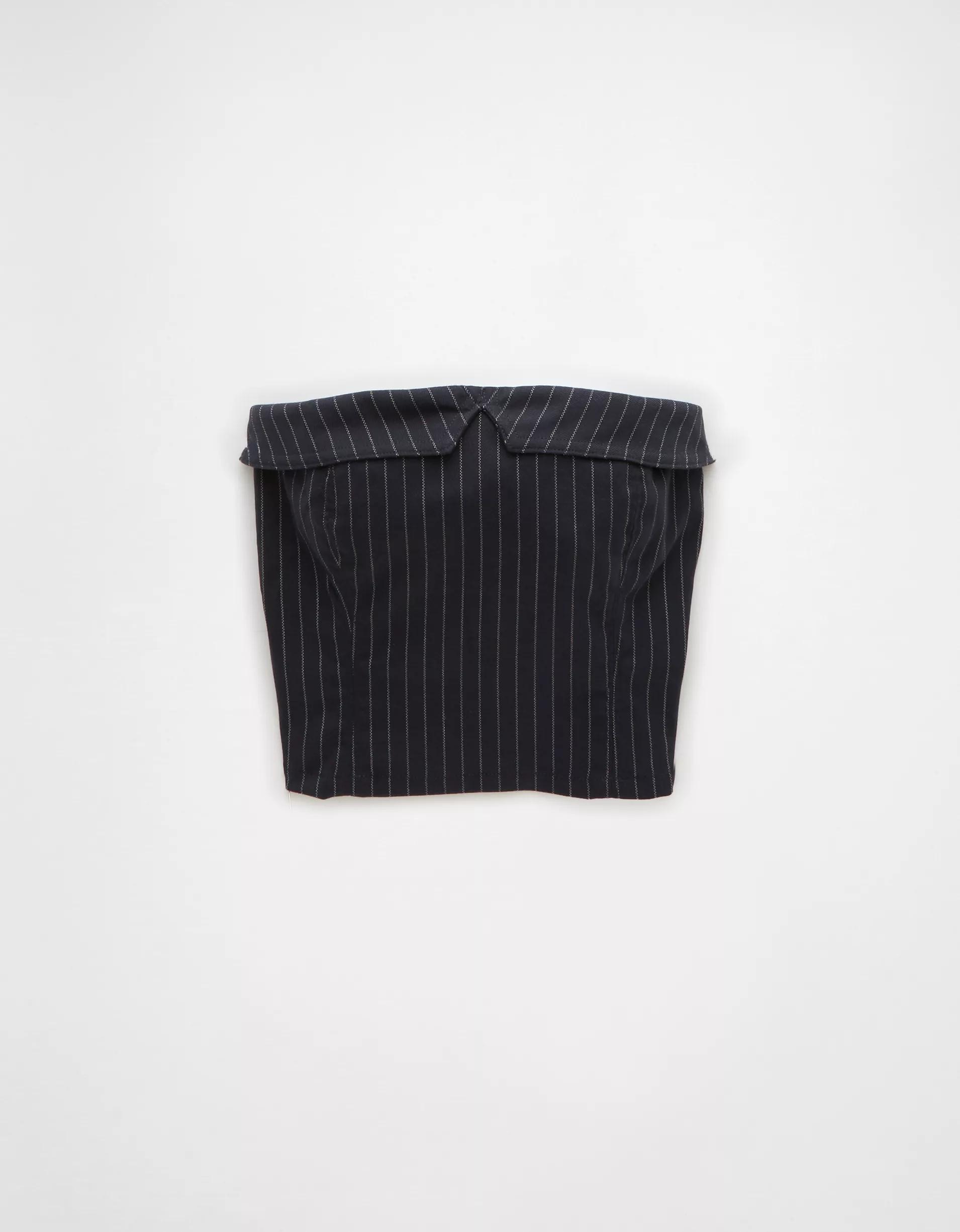 AE Low-Rise Pinstripe Mini Skort Product Image