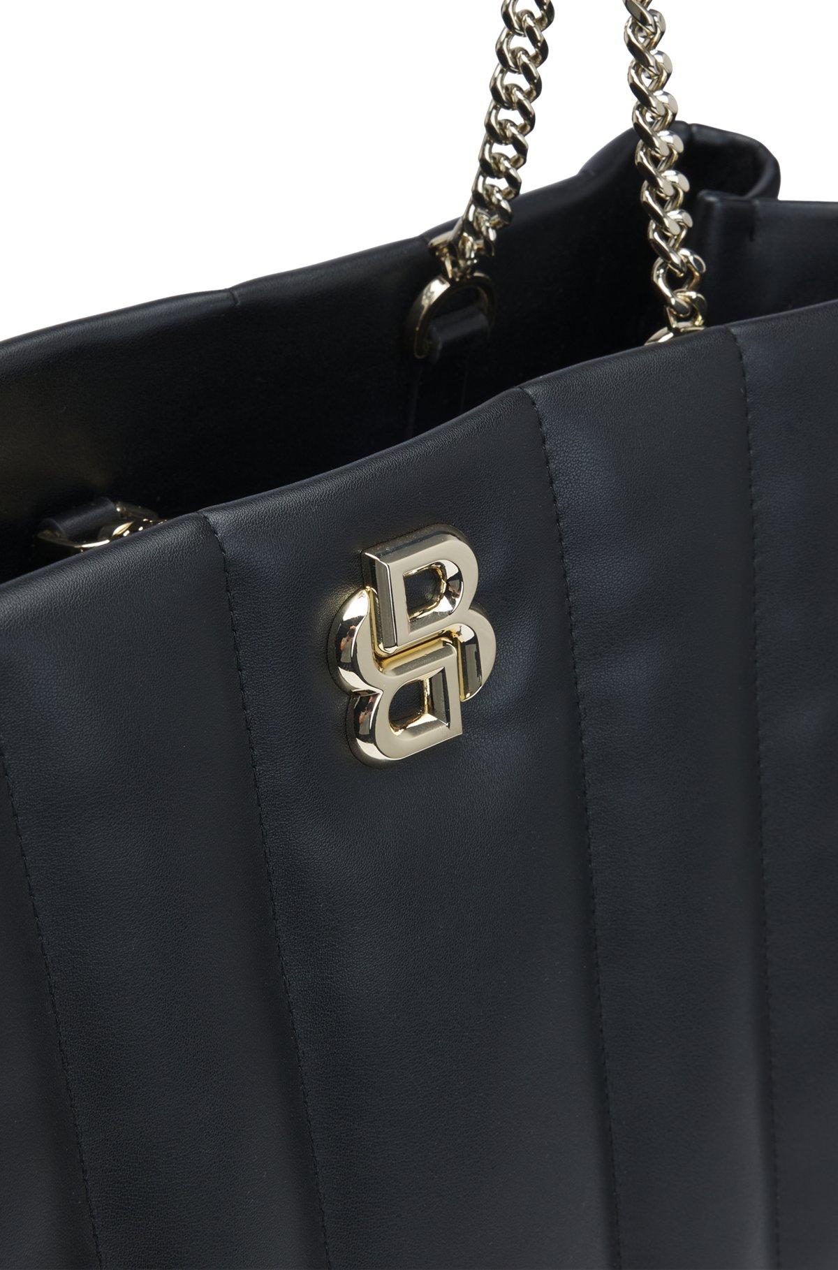 BOSS - Quilted tote bag with Double B monogram - Black Product Image