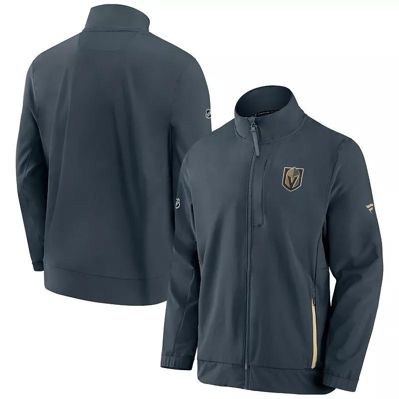 Men's Fanatics Branded Black Pittsburgh Penguins Authentic Pro Rink Coaches Full-Zip Jacket,  Product Image