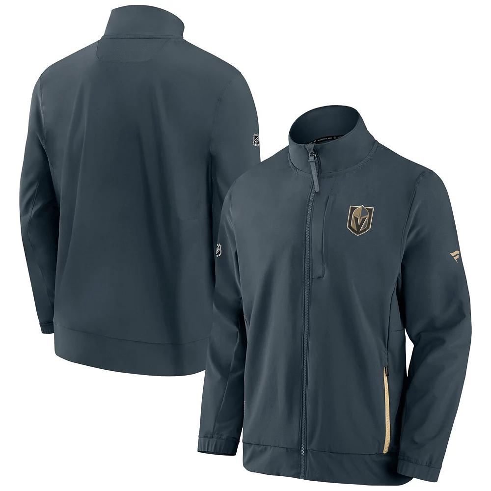 Men's Fanatics Branded Black Pittsburgh Penguins Authentic Pro Rink Coaches Full-Zip Jacket,  Product Image
