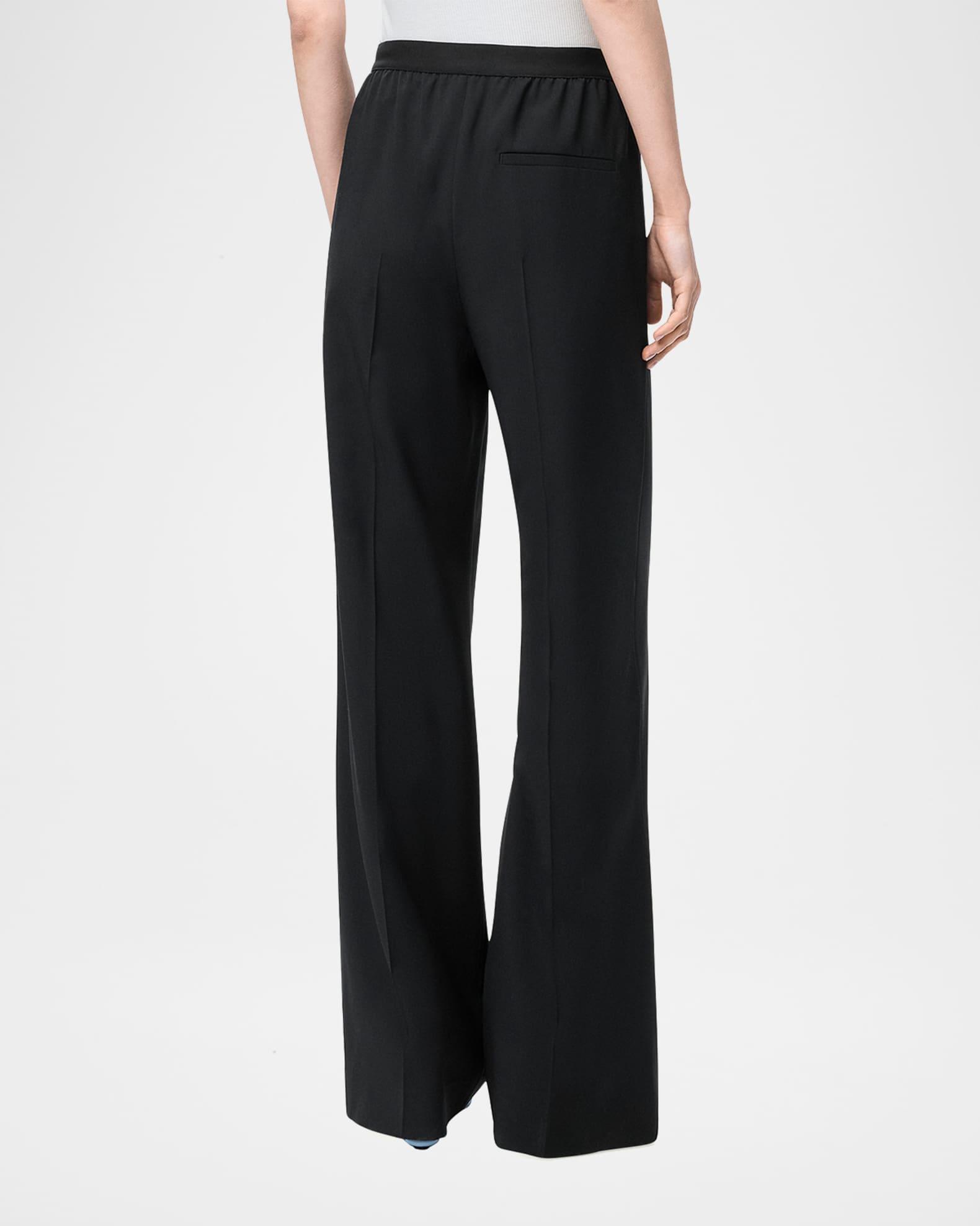 Logo Waistband Wide-Leg Trousers Product Image