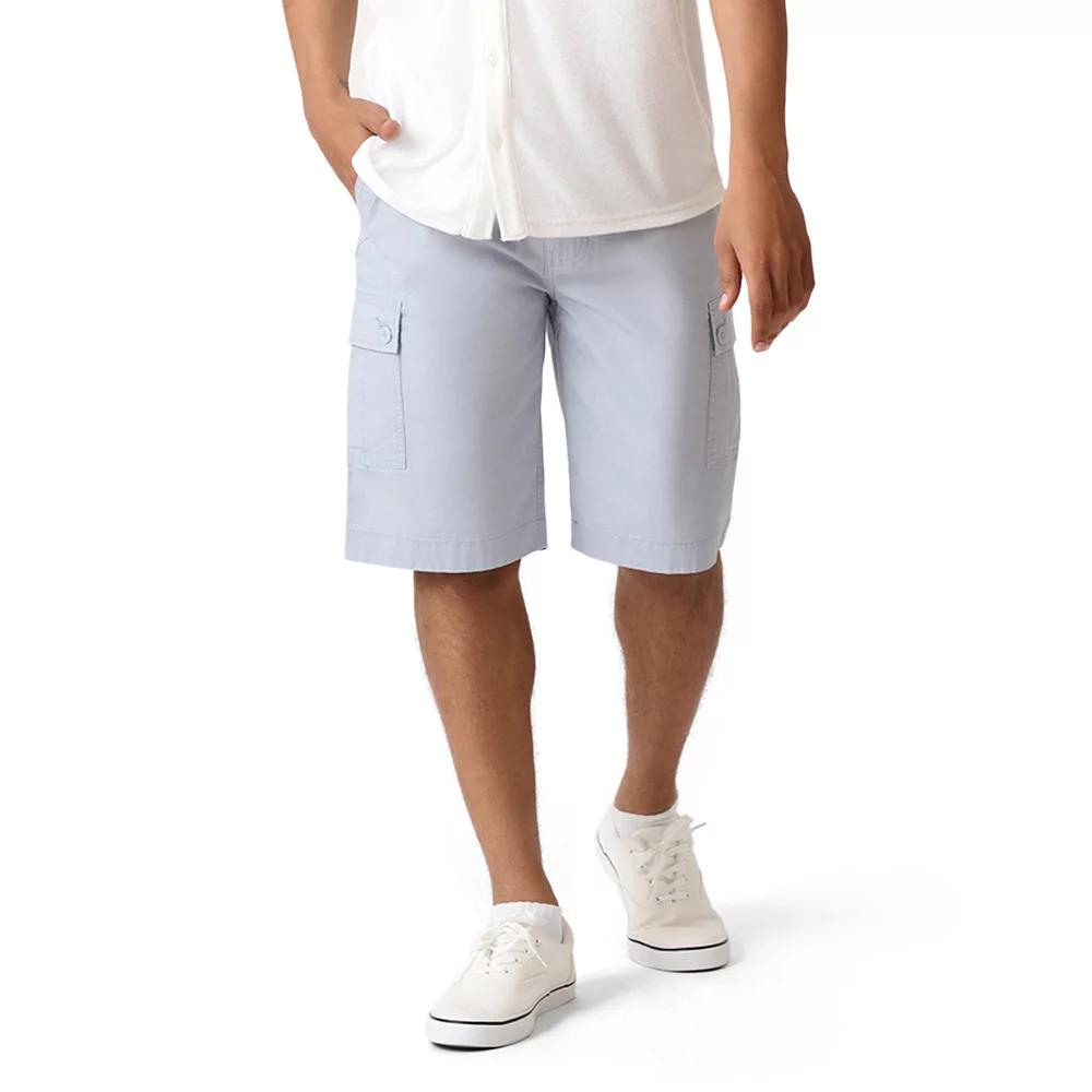 Men's WEARFIRST Day Hiker 11" Micro Rip Cargo Shorts, Size: 38, Bleached Blue Product Image