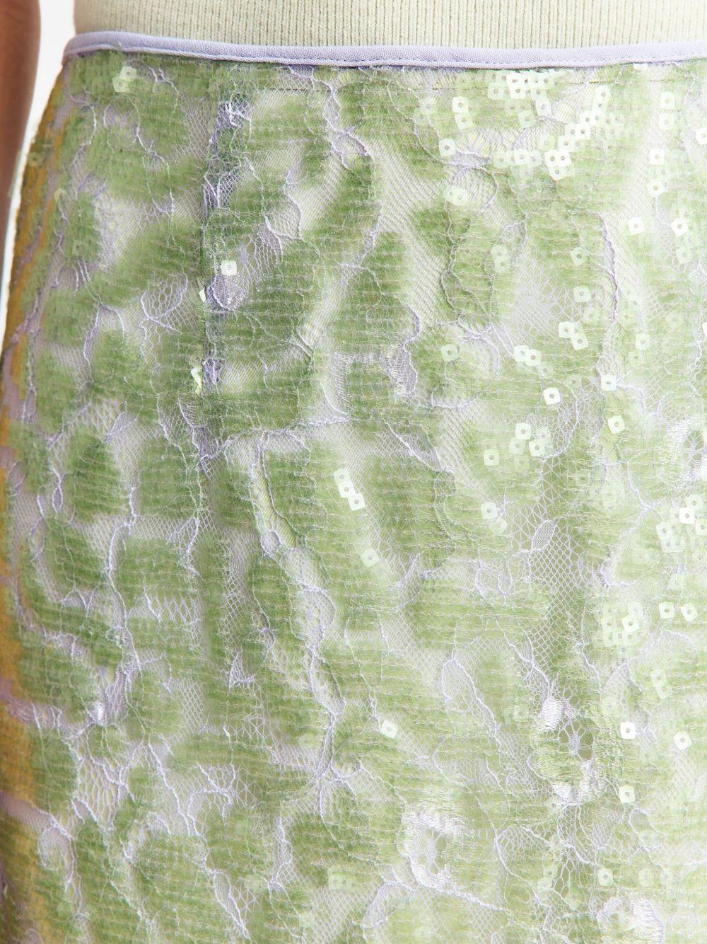 Elice lace sequinned midi skirt  Product Image