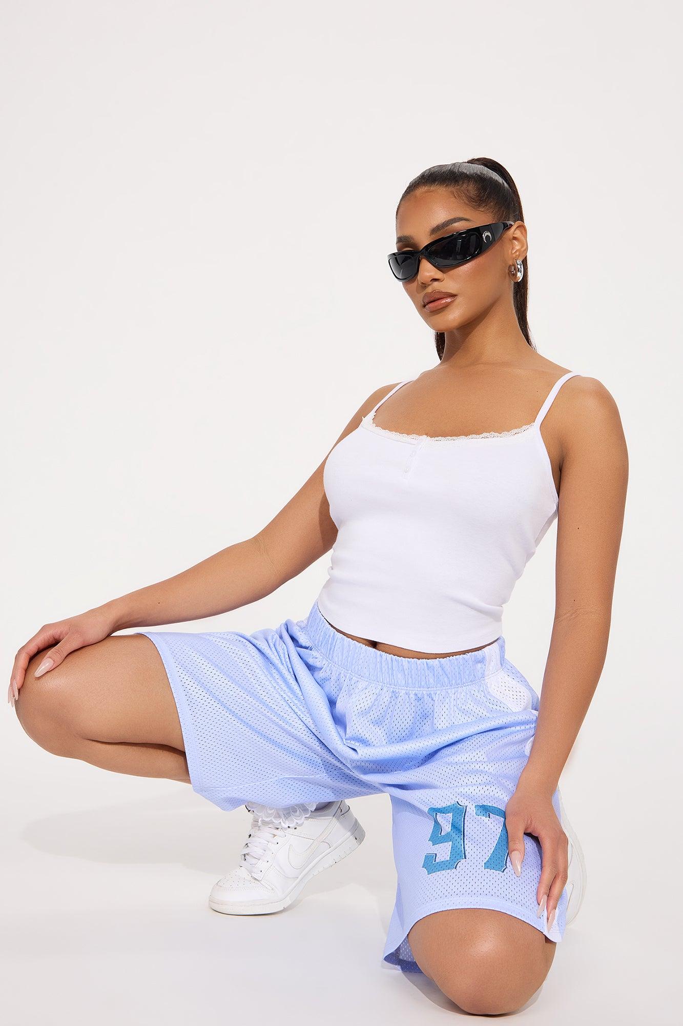 Touchdown Jersey Mesh Short - Light Blue Product Image