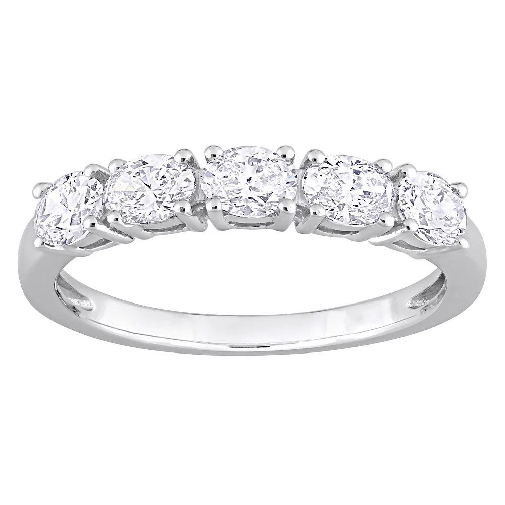 Stella Grace 14k White Gold 1 Carat T.W. Diamond Semi-Eternity Ring, Women's,  Product Image