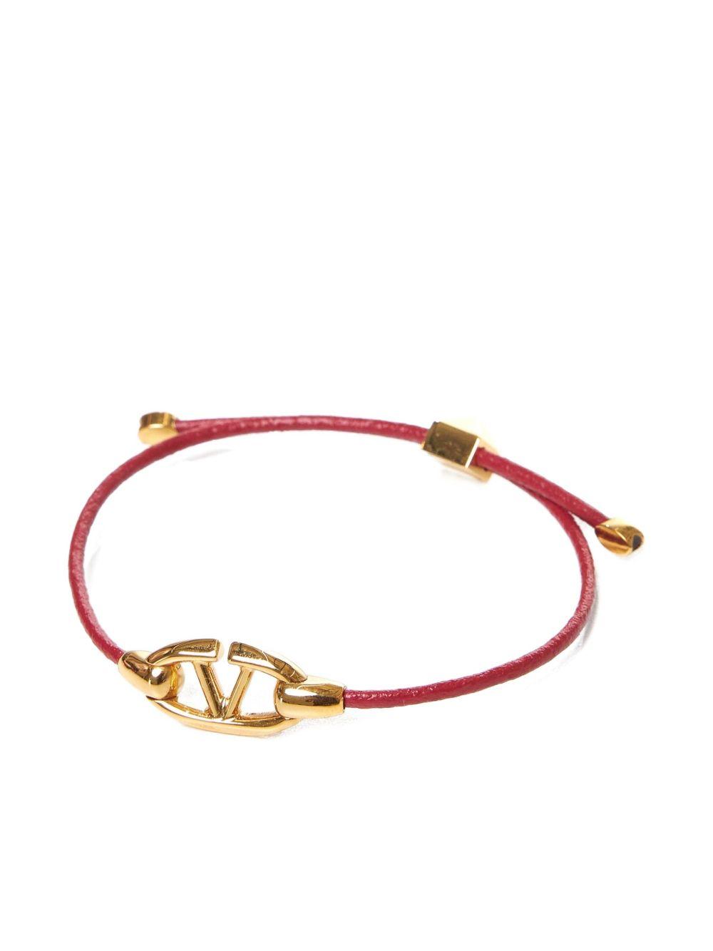 VLogo leather bracelet Product Image