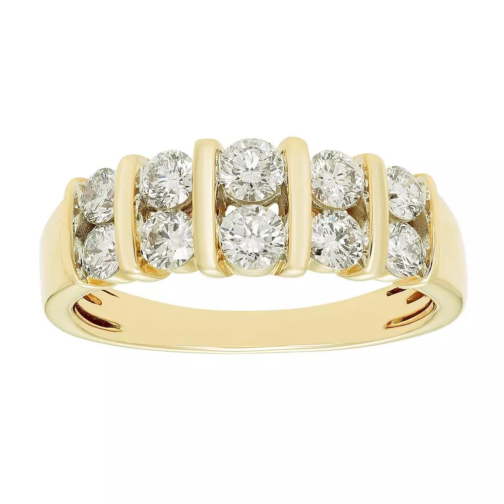 The Regal Collection 14k Gold 1 Carat T.W. Certified Diamond Band, Women's,  Product Image