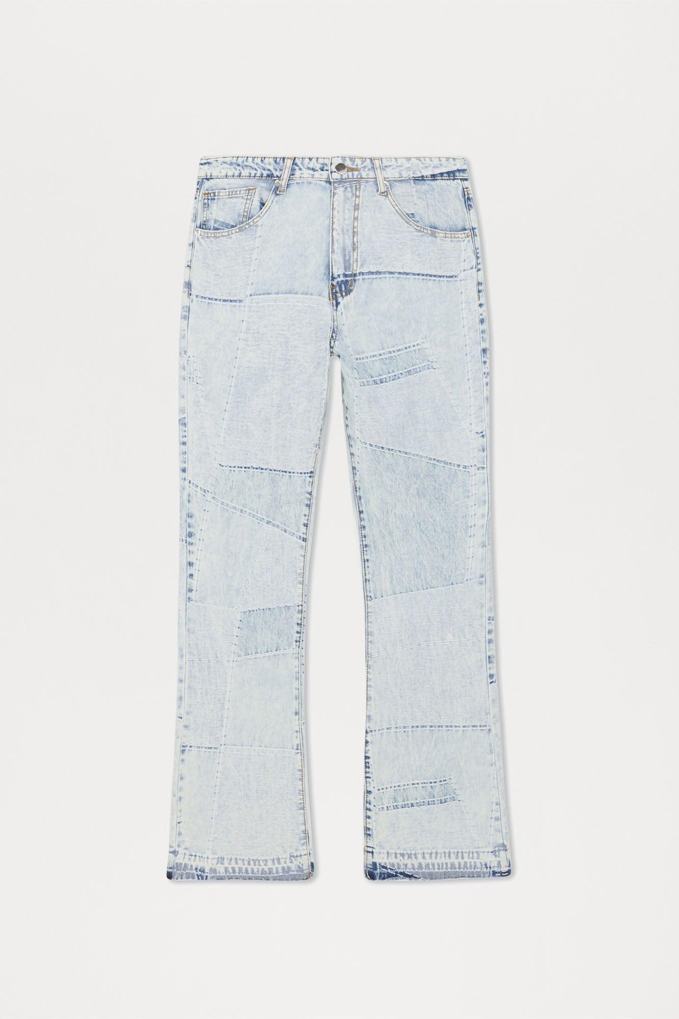 Verdugo Stacked Slim Flare Jeans - Light Blue Wash Product Image