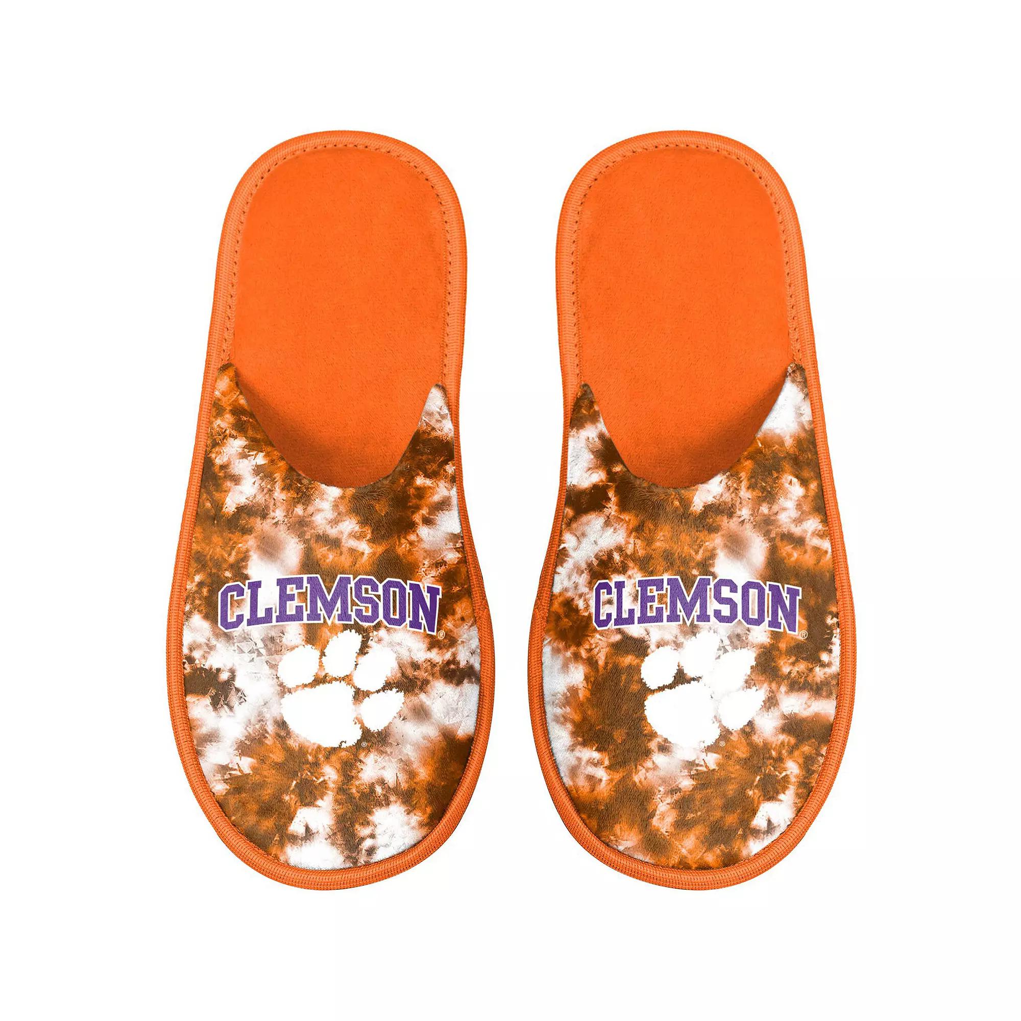 Women's FOCO Clemson Tigers Iconic Logo Scuff Slippers,  Product Image