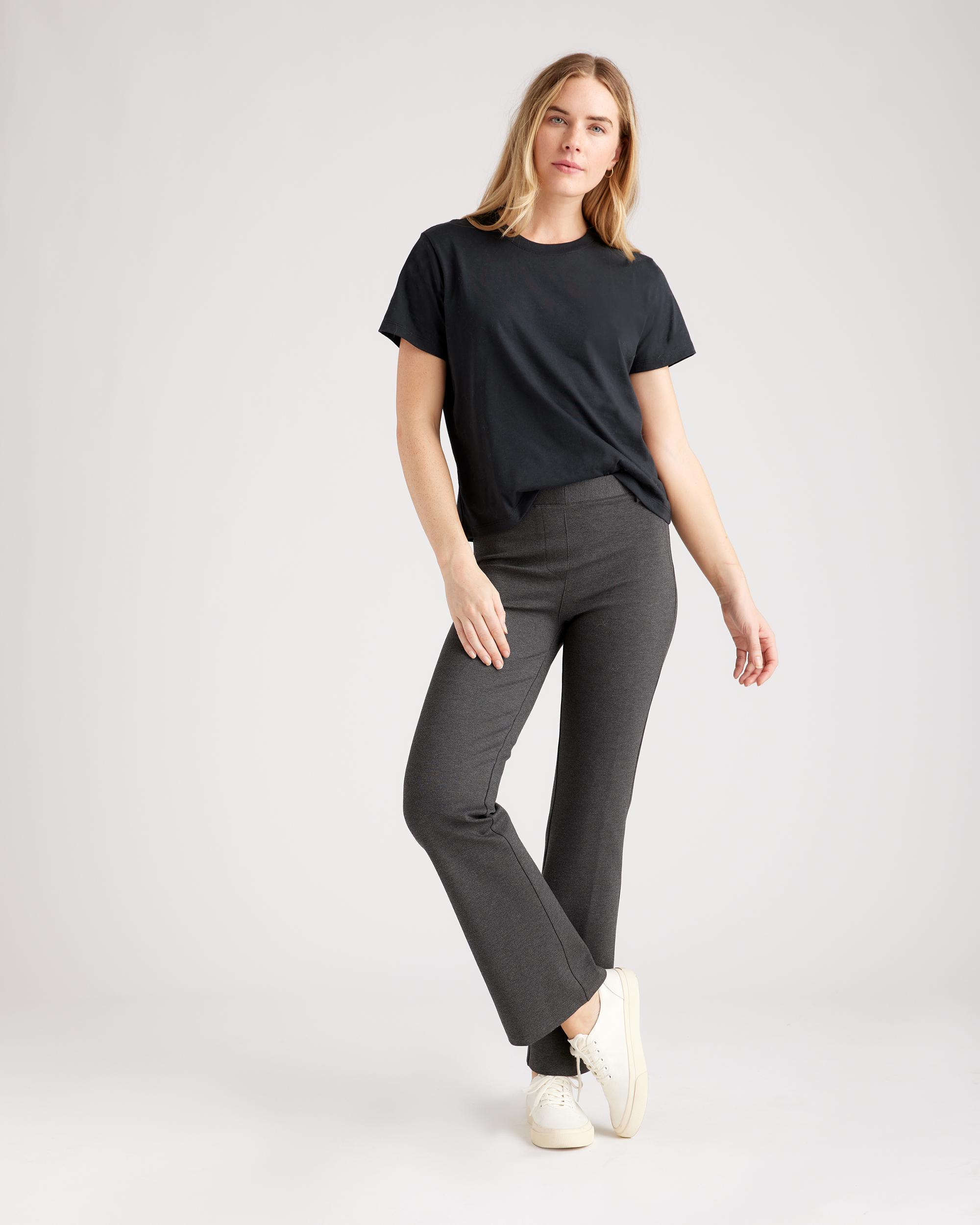 Quince | Women's Ponte Bootcut Pants Ultra-Stretch Versatile Pant, Rayon Product Image