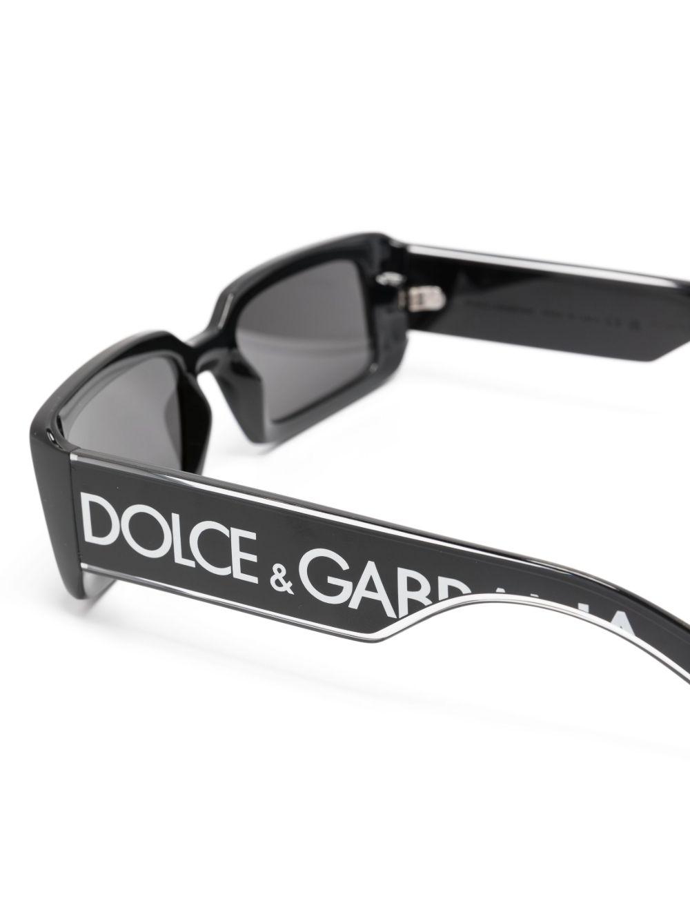logo-print rectangle-frame sunglasses Product Image