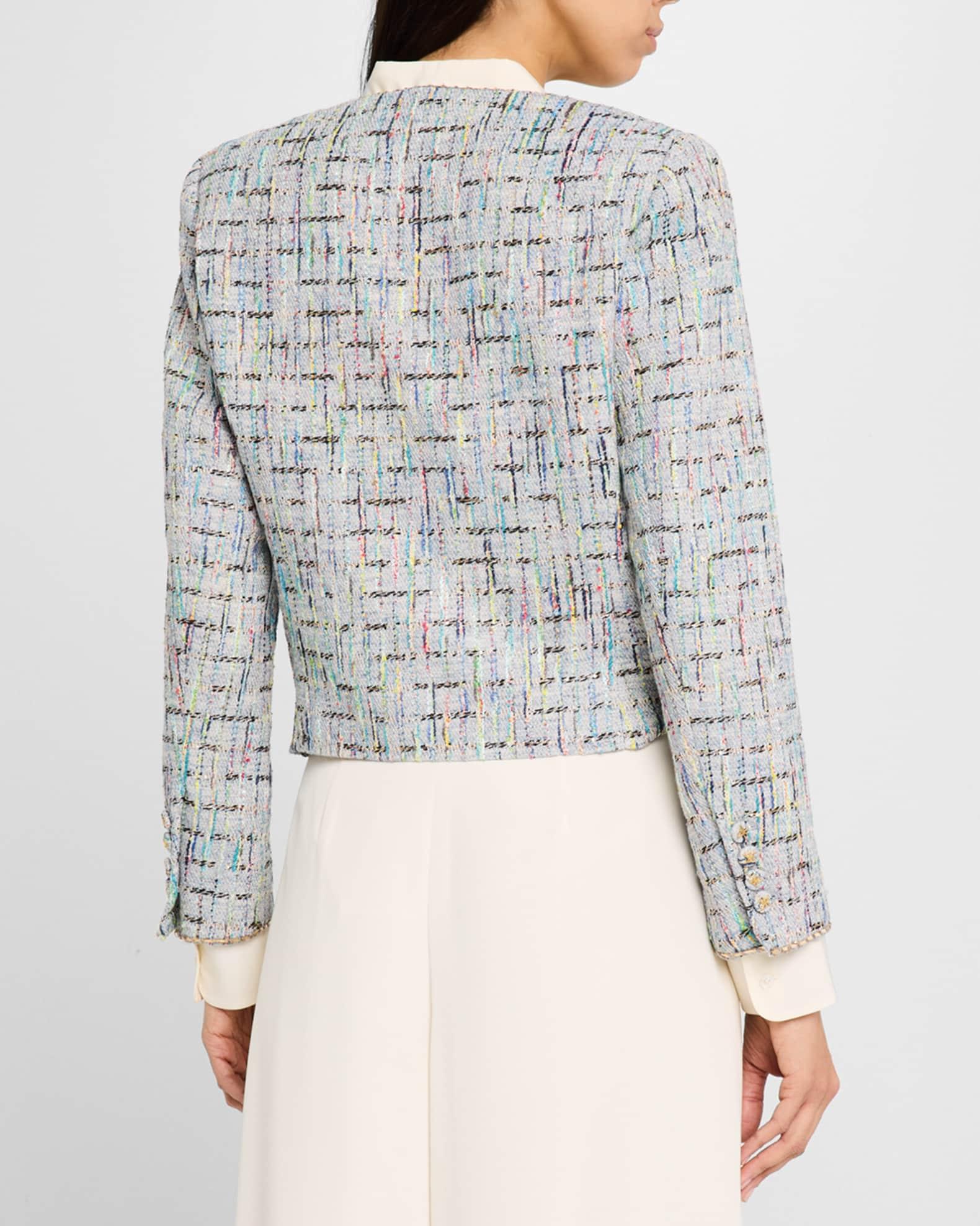 Lily Metallic-Trim Tweed Jacket Product Image