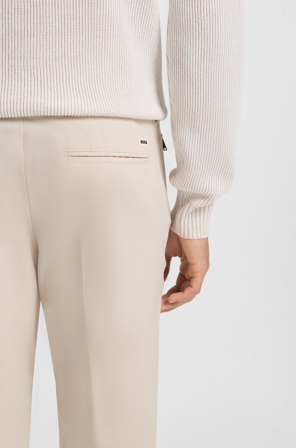 Slim-fit trousers in stretch cotton Product Image