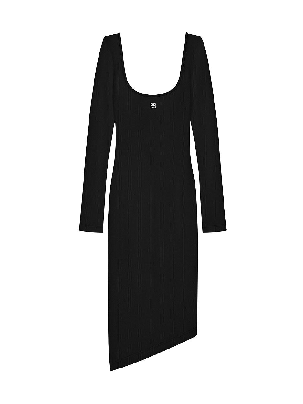 Womens Asymmetric Dress in Knit Product Image