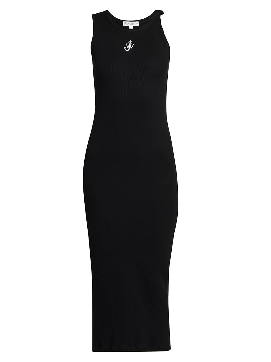 Womens Anchor Twisted-Strap Midi Dress Product Image