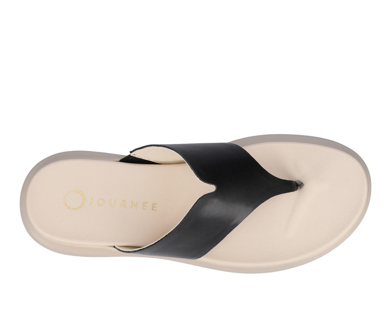 Women's Journee Collection Carah Platform Flip-Flops Product Image