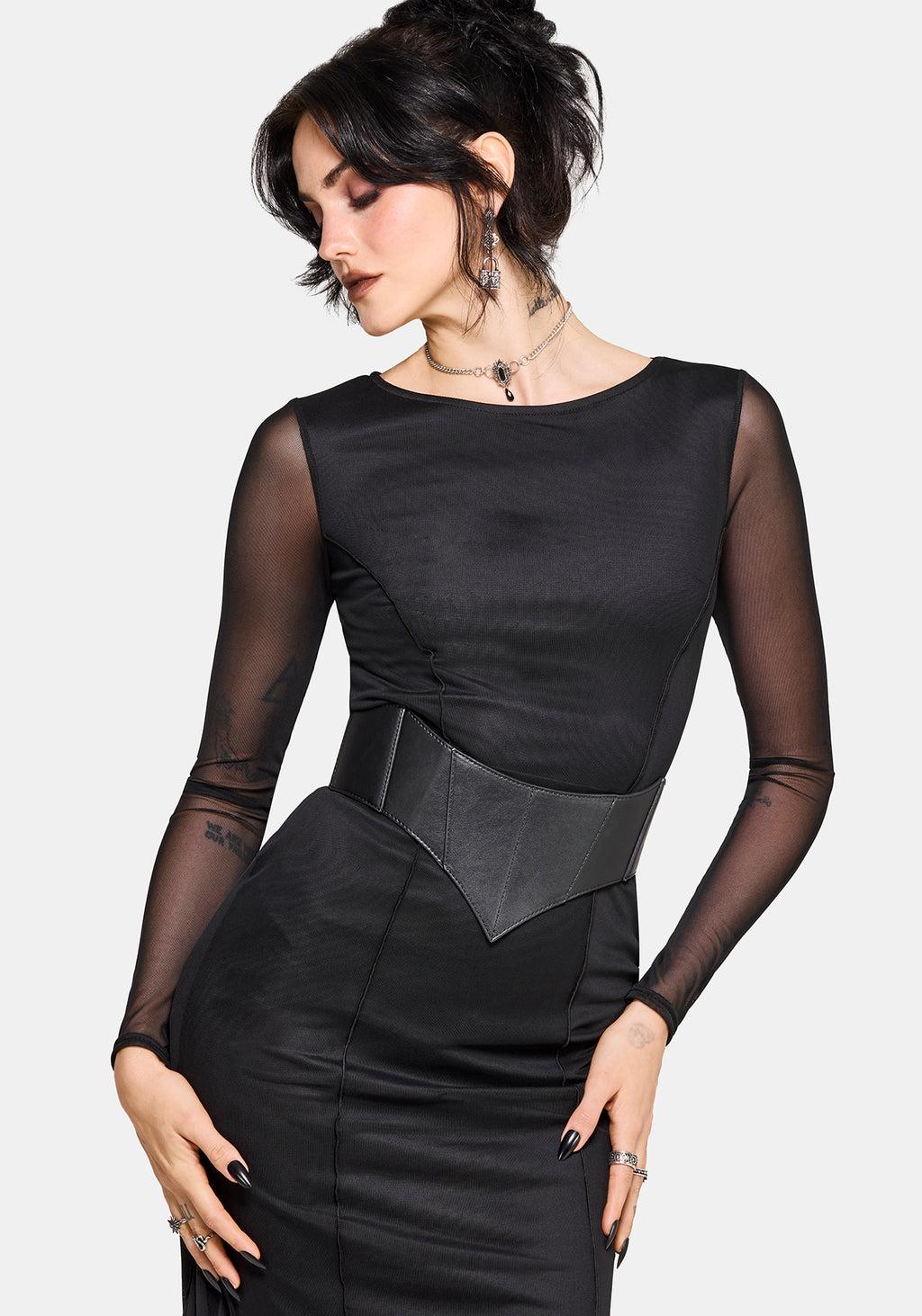 Ebonine Backless Maxi Dress Product Image