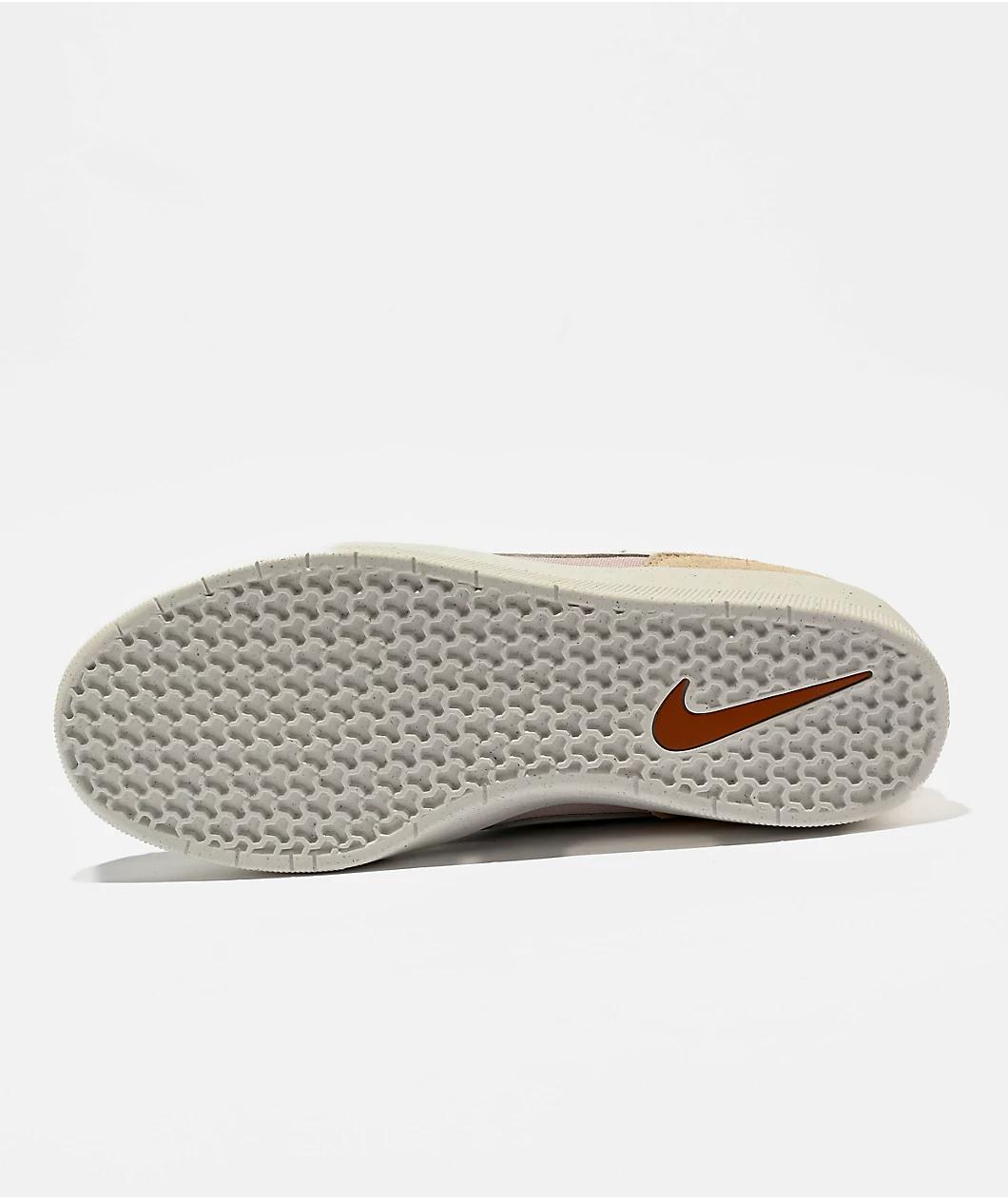 Nike SB Force 58 Platinum Violet, Light Silver & Sand Skate Shoes Product Image