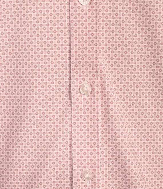Hart Schaffner Marx Luxury Performance Short Sleeve Micro Floral Coatfront Shirt Product Image