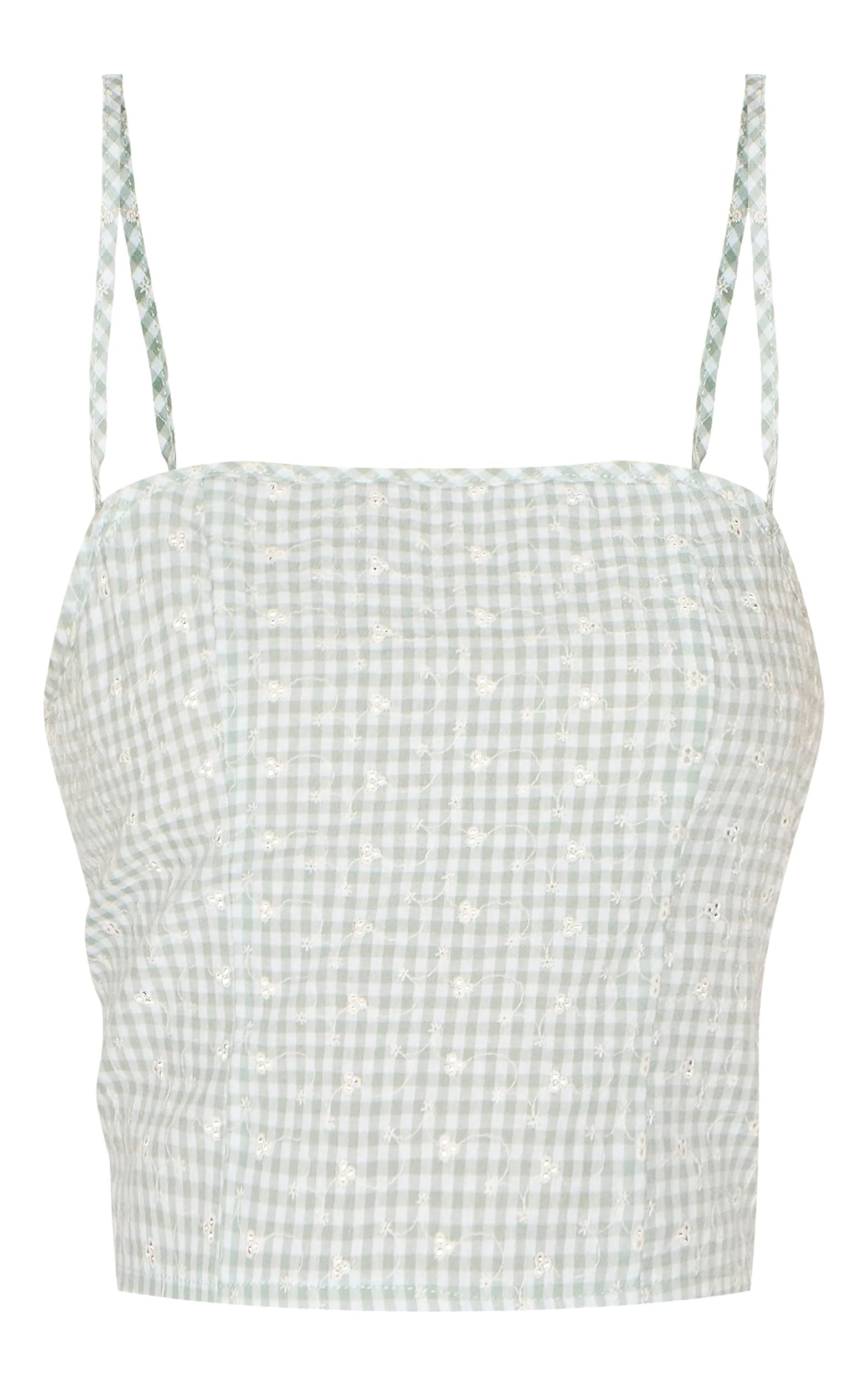 Sage Broderie Cami Product Image