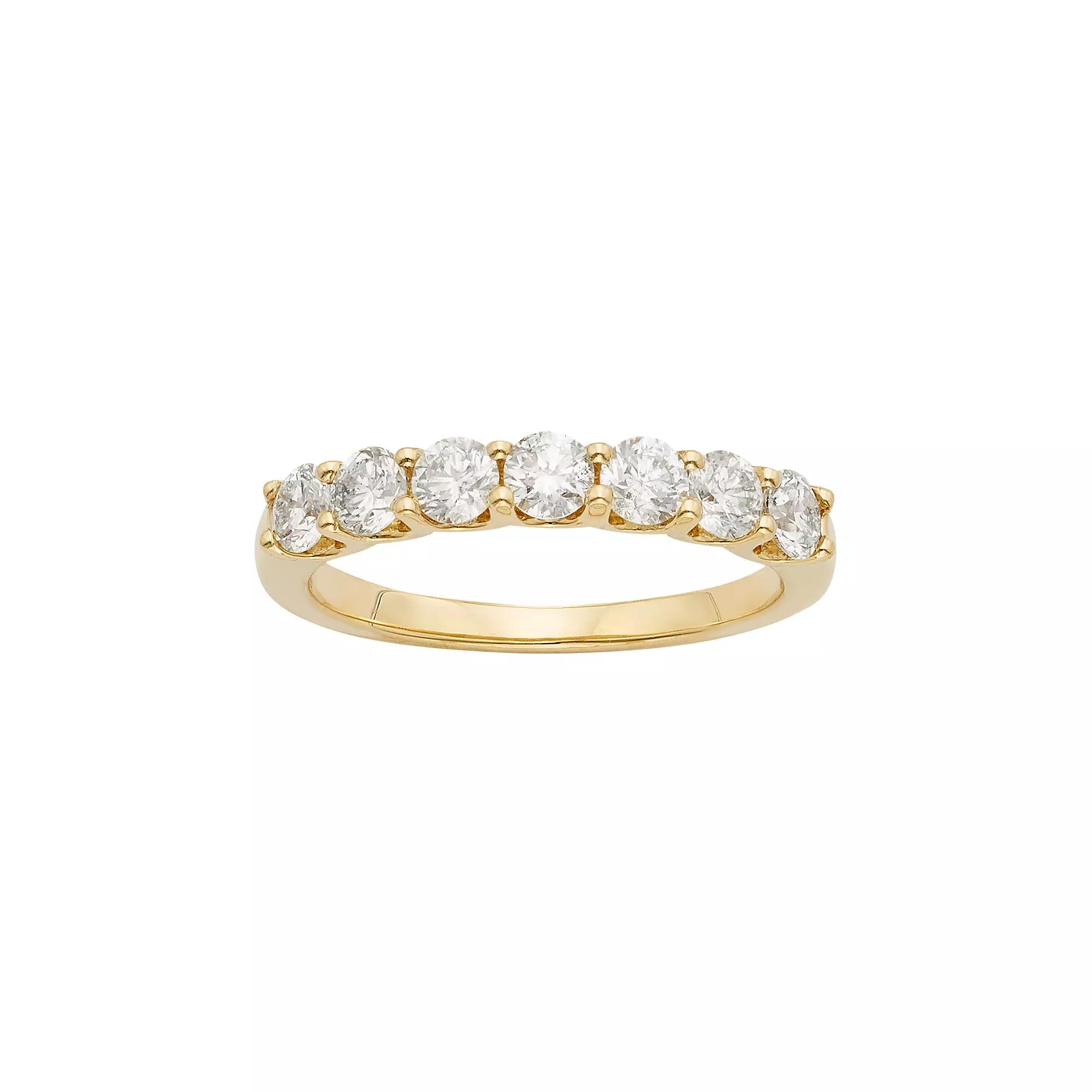 The Regal Collection IGL Certified Diamond Wedding Ring in 14k Gold (1 Carat T.W.), Women's, Size: 7, White Product Image