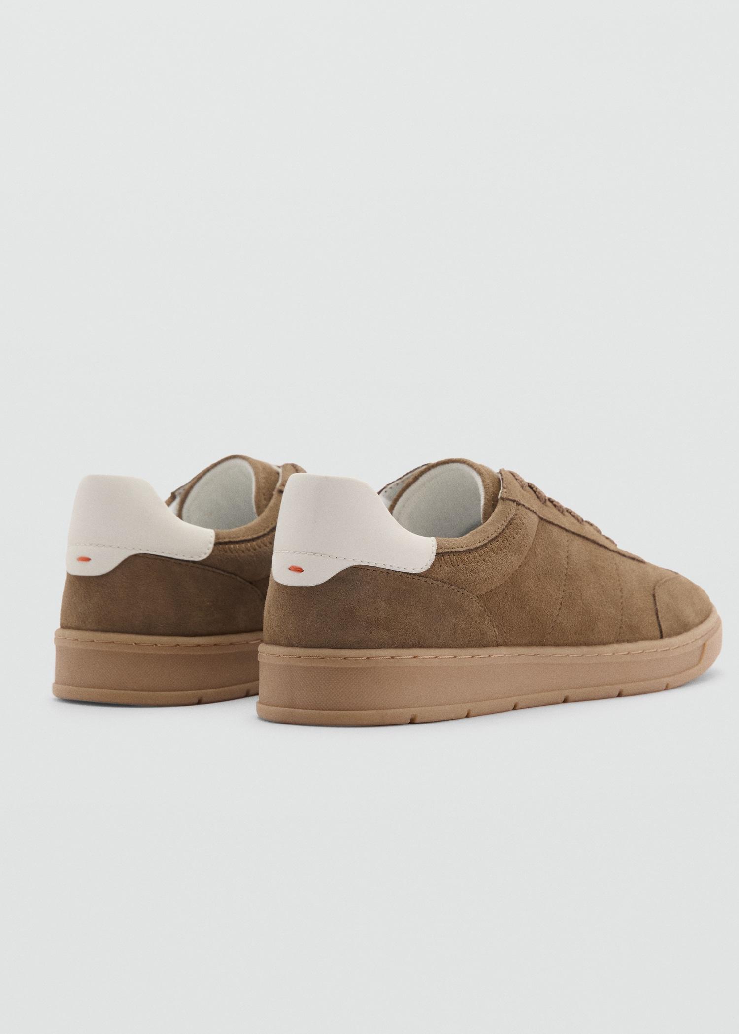 Suede mixed sneakers - Men | MANGO USA Product Image