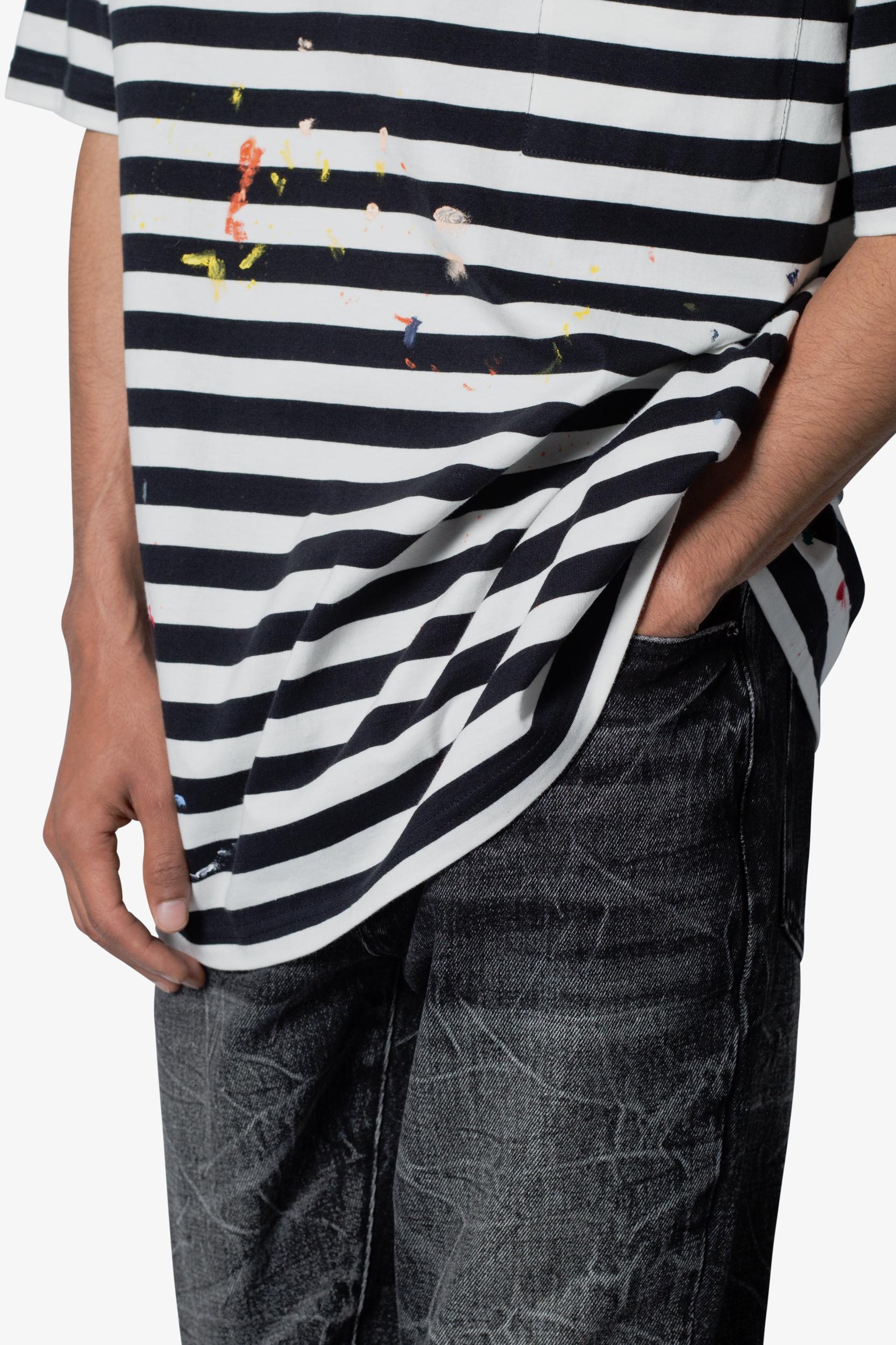 Paint Splatter Tee - Black/White Product Image