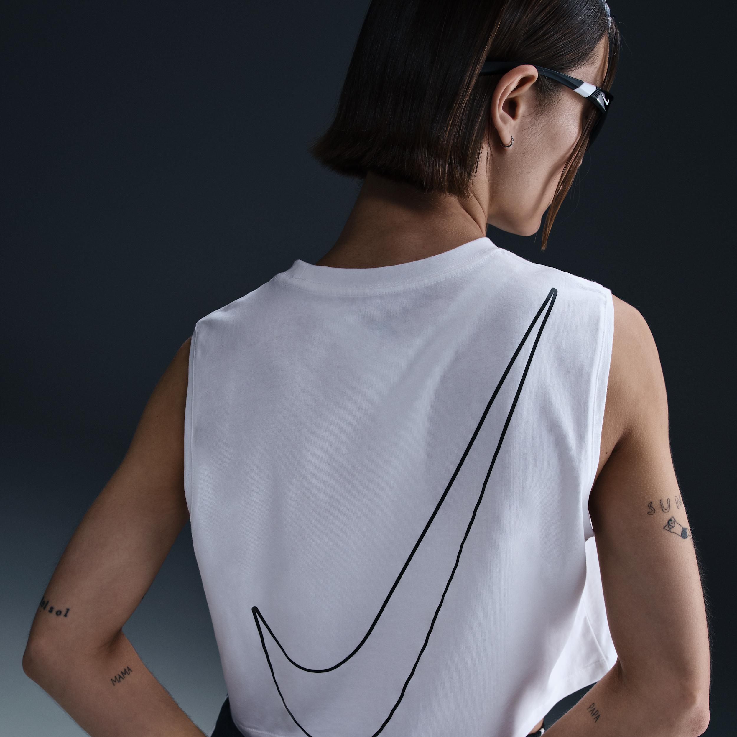 Women's Nike Sportswear Club Sleeveless Cropped Graphic T-Shirt Product Image