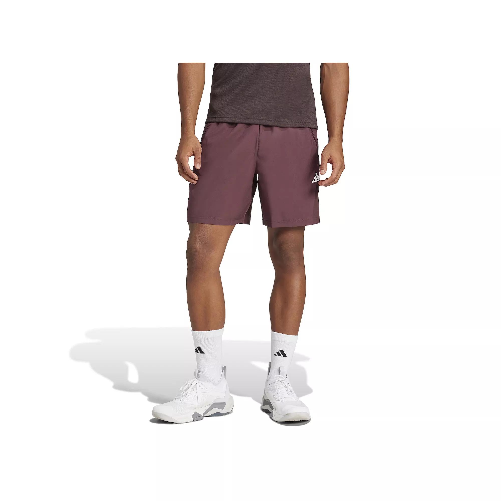 Mens adidas Train Essentials Woven Training Shorts Aurora Red Product Image