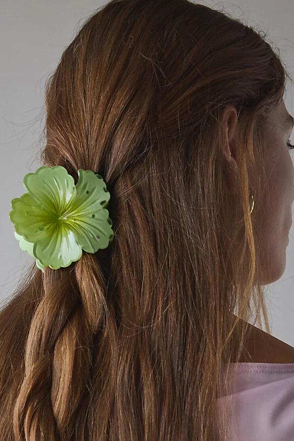 Hibiscus Flower Claw Clip Womens at Urban Outfitters Product Image