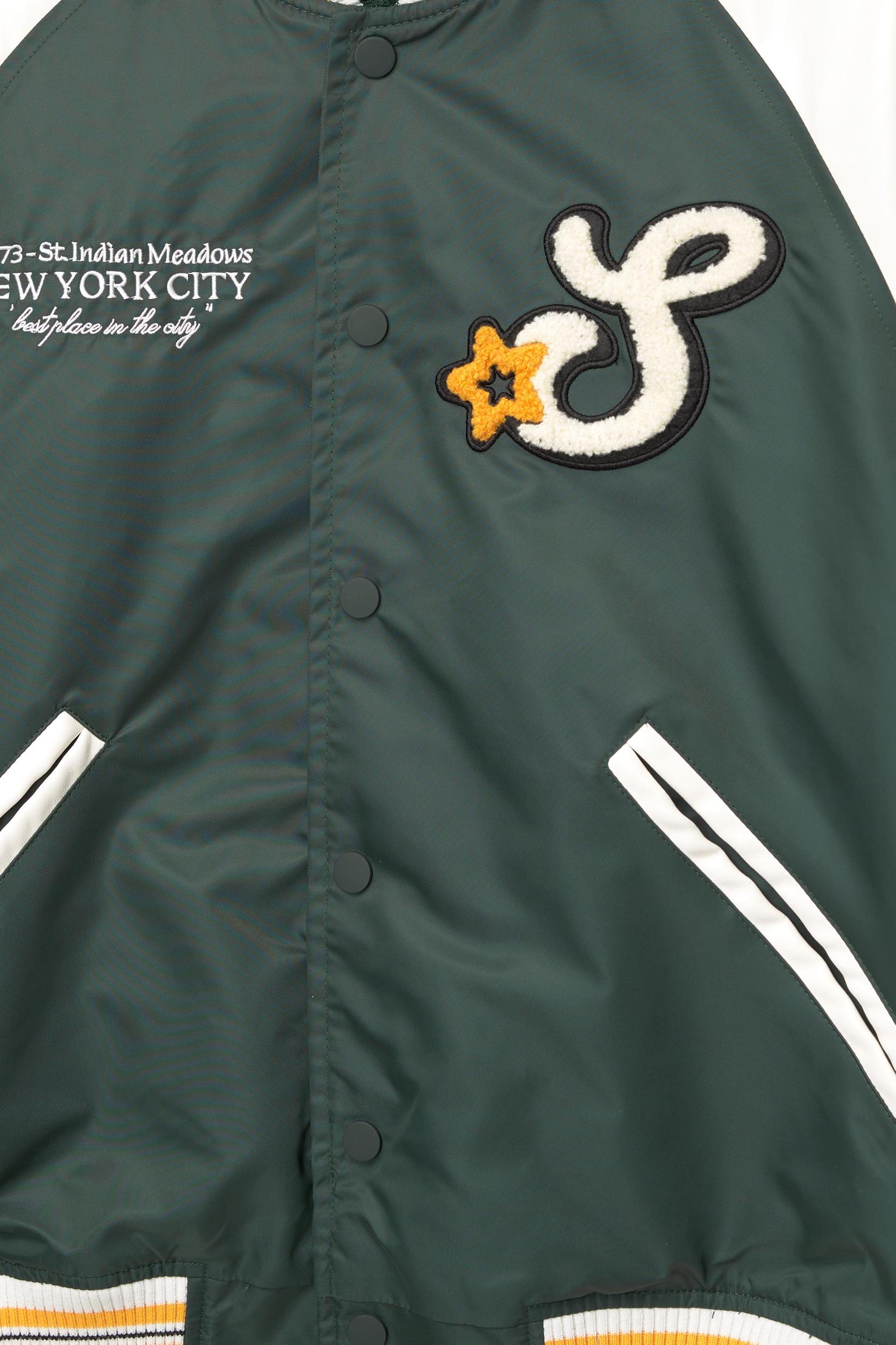 Embroidered varsity bomber jacket Product Image