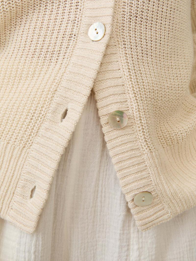 Miramar Linen Cardigan - Summer Sand Product Image