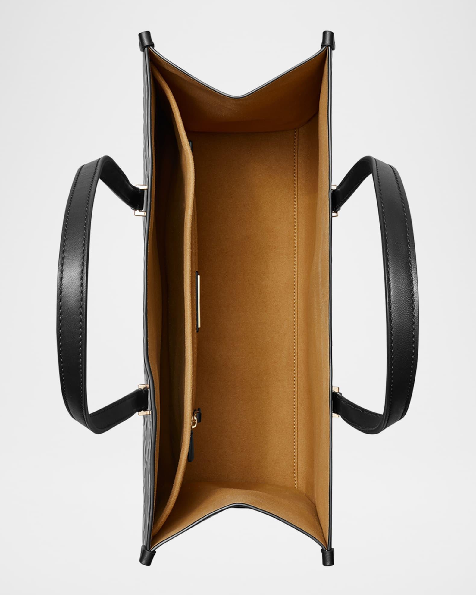 T Monogram Embossed Leather Tote Bag Product Image