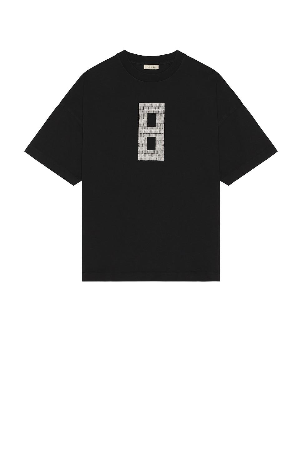 Short Sleeve 8 Grey Print Tee Product Image