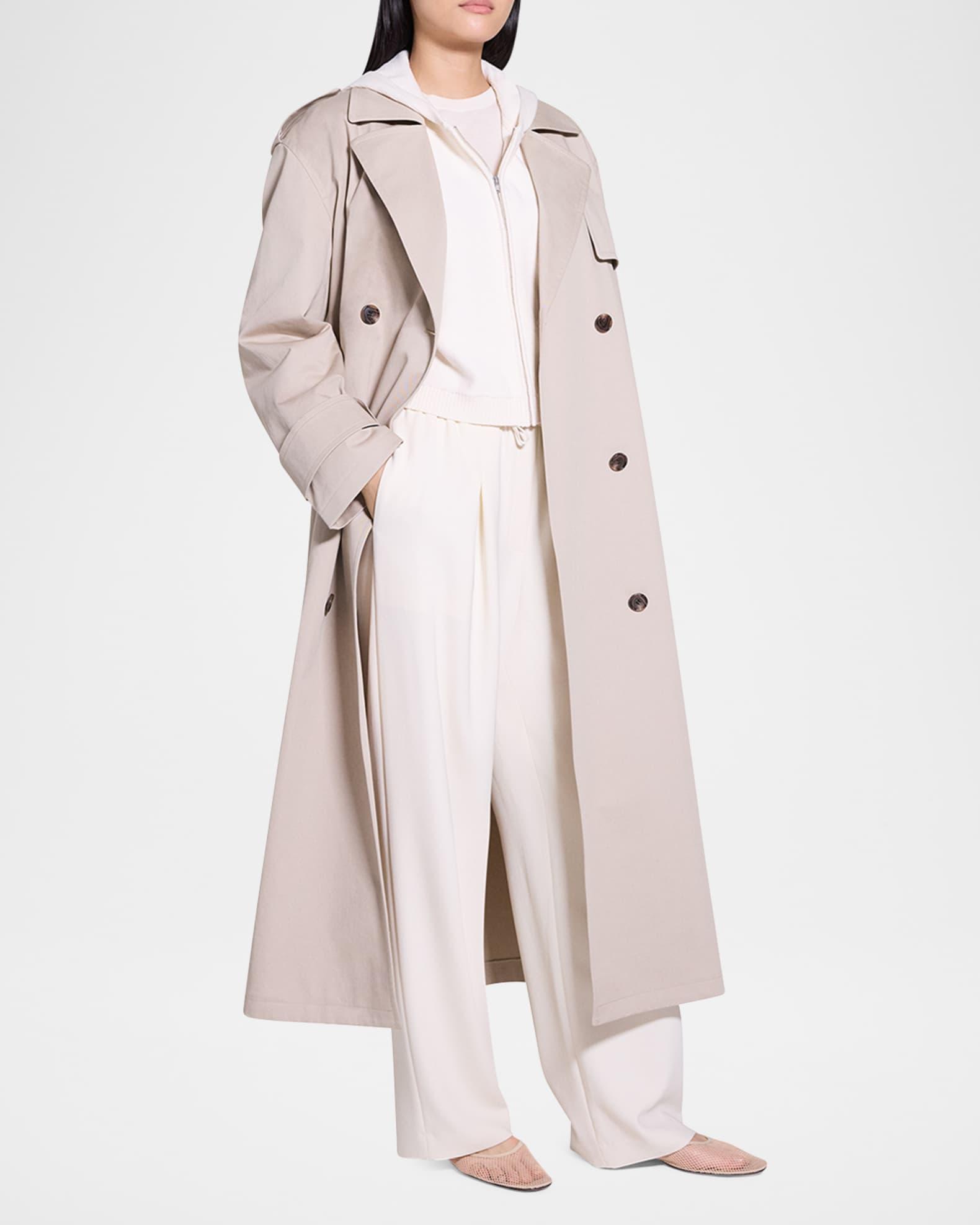 Oversized Double-Breasted Trench Coat Product Image
