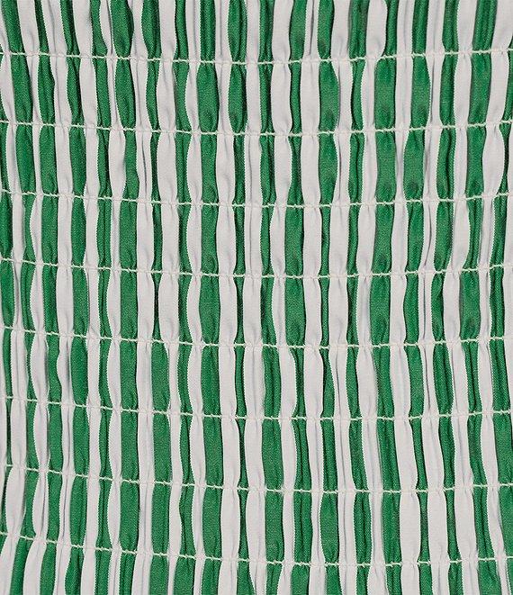 Gianni Bini Ellie Stripe Smocked Drop Waist Bubble Hem Dress Product Image