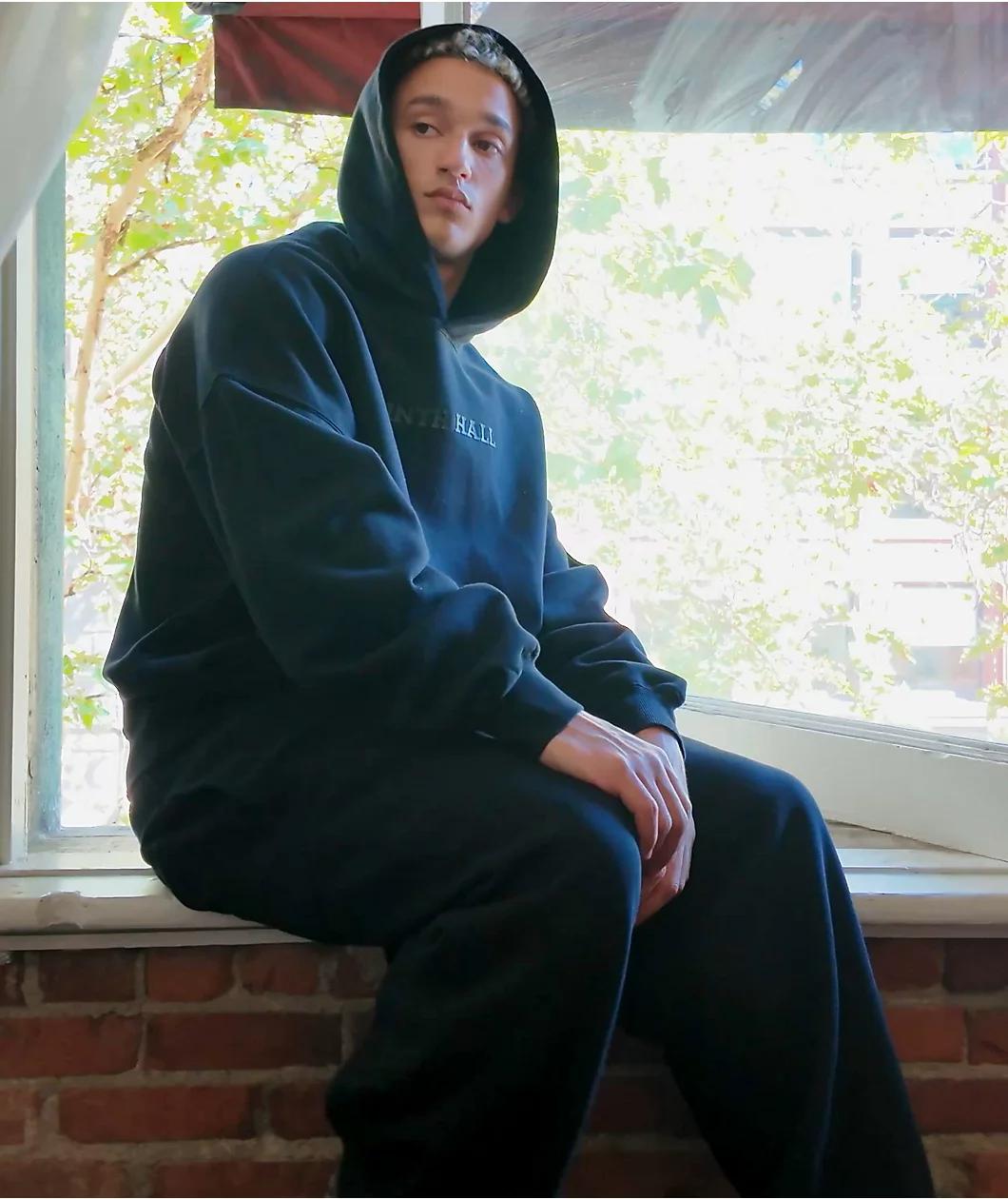 Ninth Hall Black Oversized Sweatpants Product Image