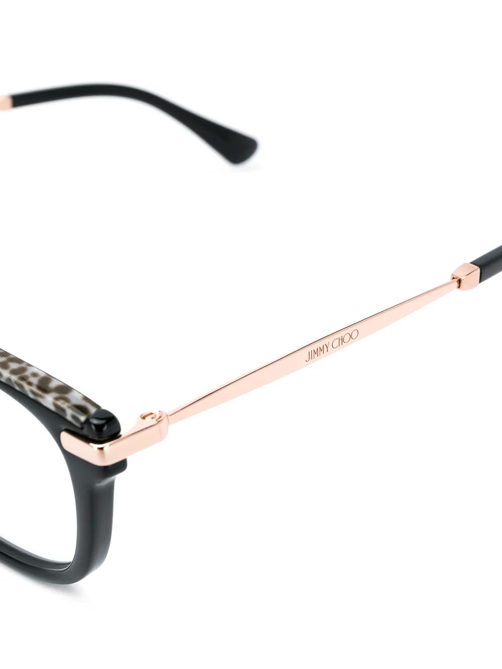 leopard trim glasses Product Image